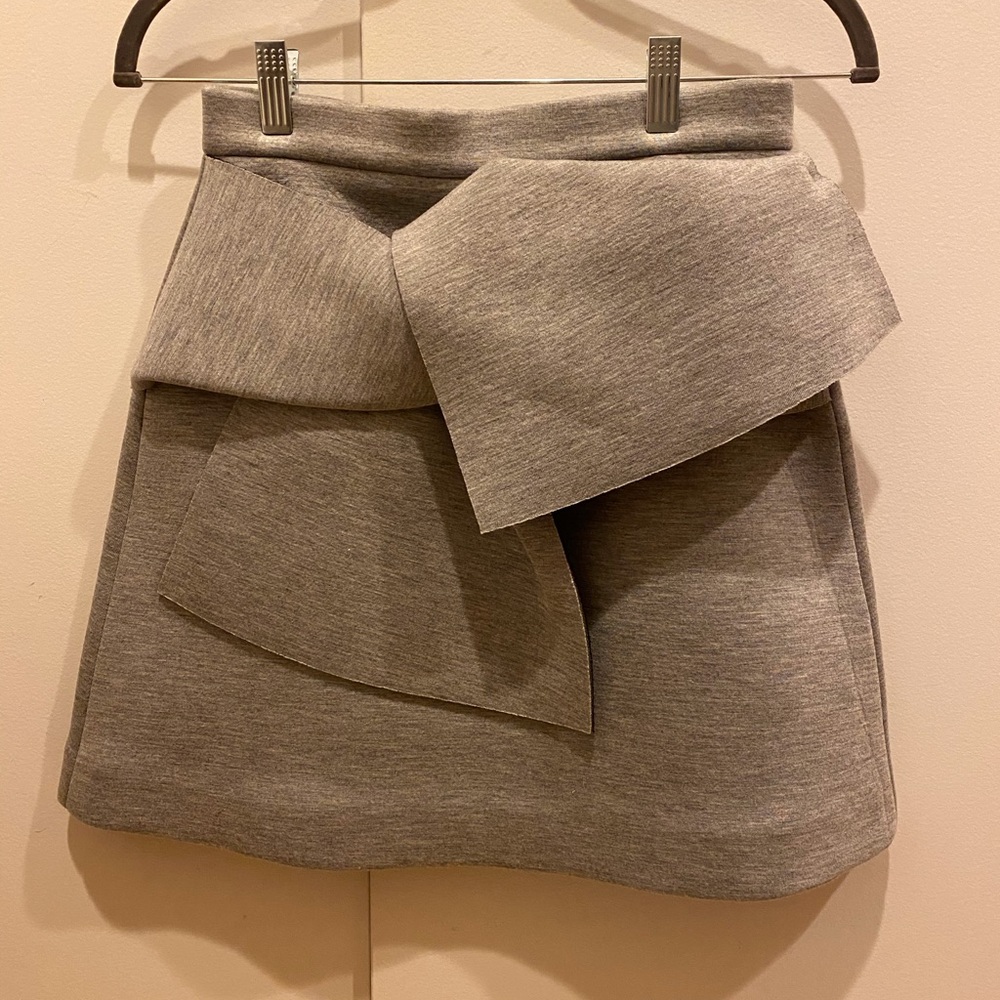 MSGM Neoprene twist skirt